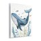 Stupell Industries Curved Blue Whale Wall Plaque Art Design by Franklyn Gregory